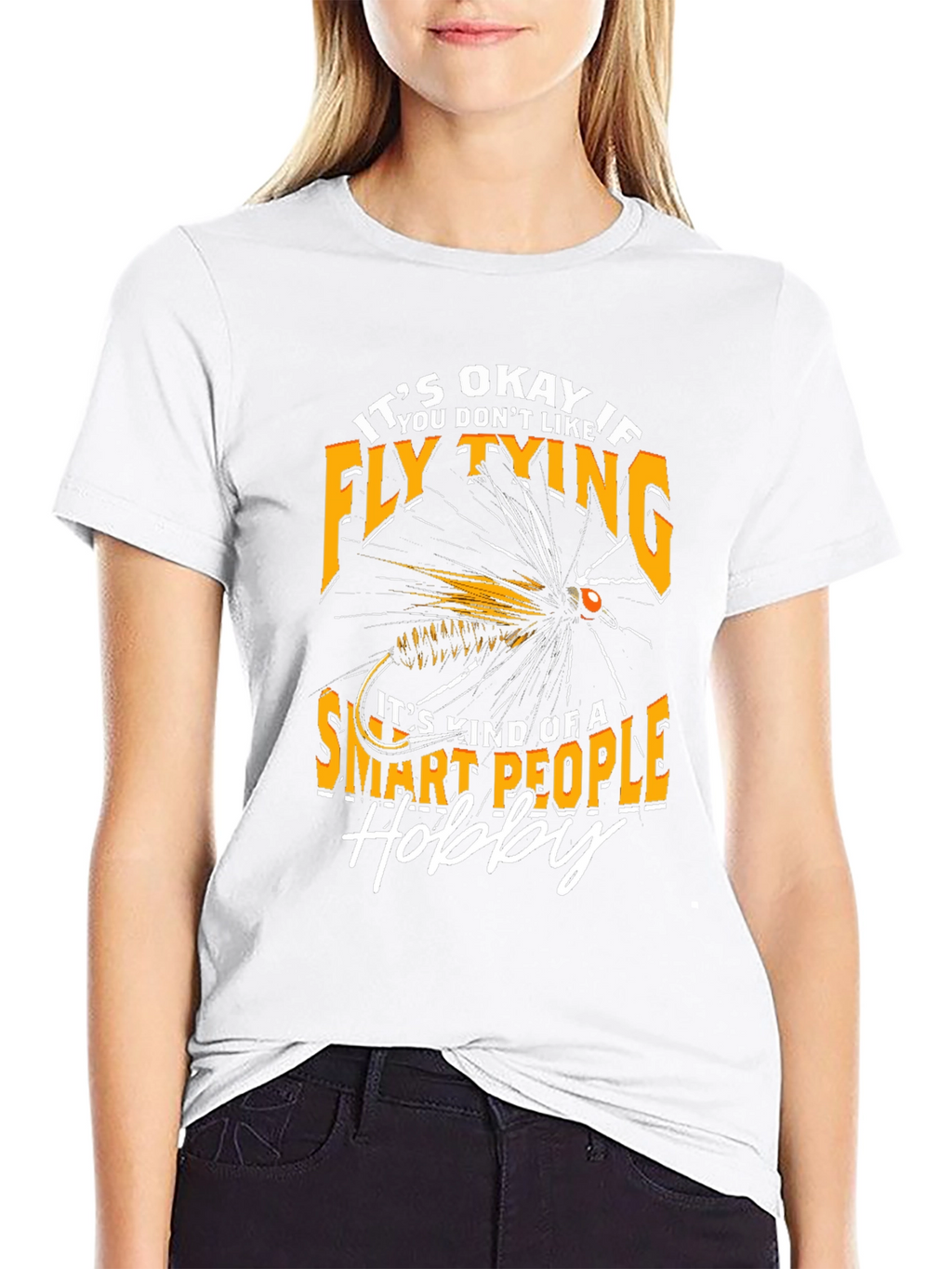 Fly Tying Hobby T-Shirt - Smart People Design