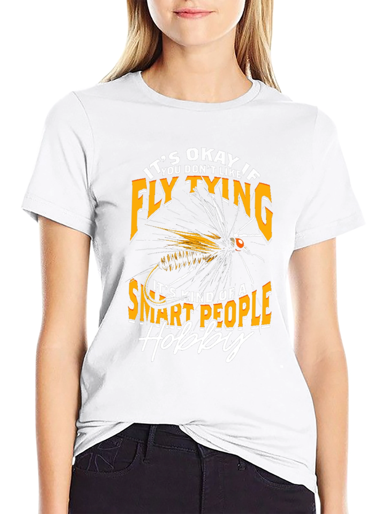 Fly Tying Hobby T-Shirt - Smart People Design