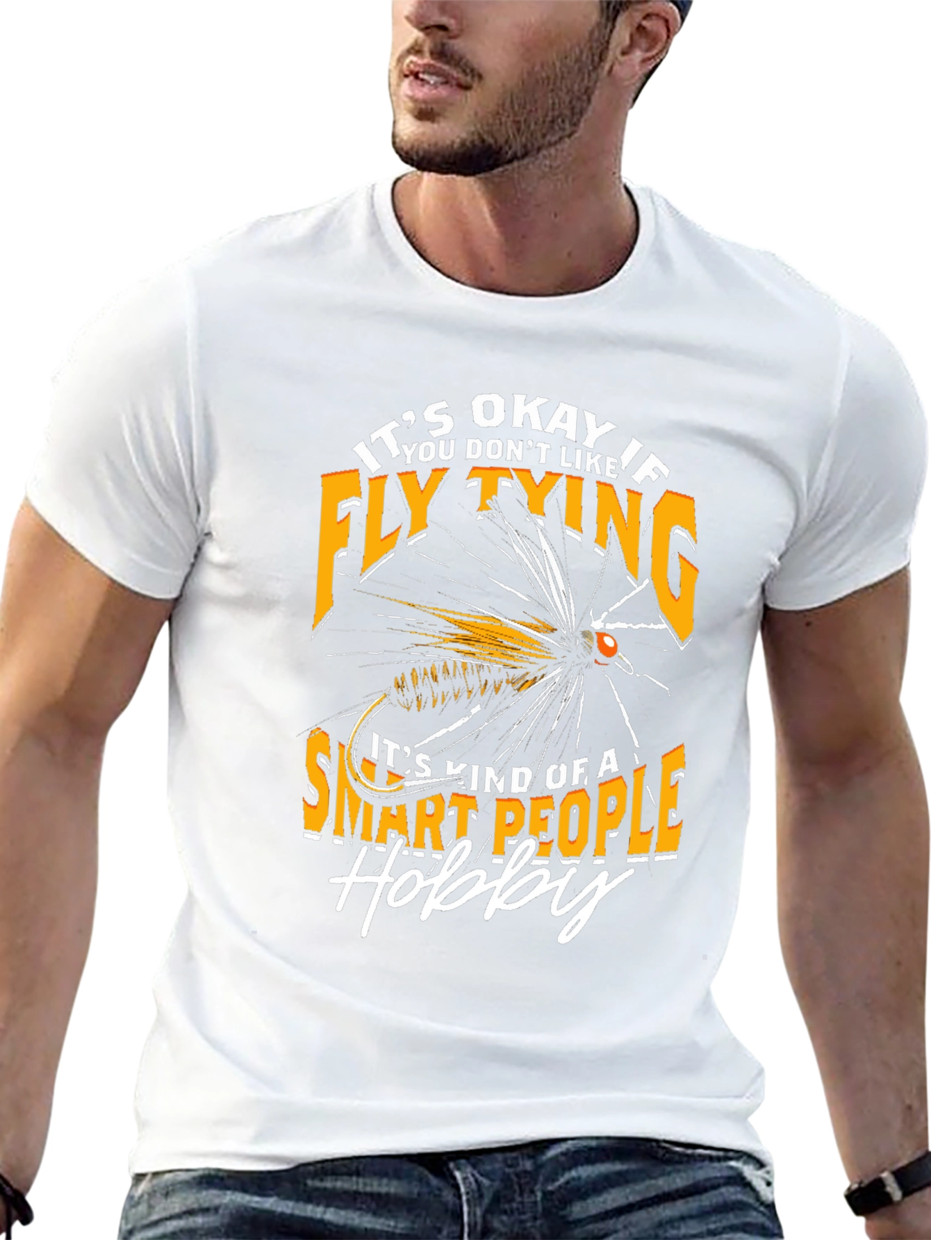 Fly Tying Hobby T-Shirt - Smart People Design