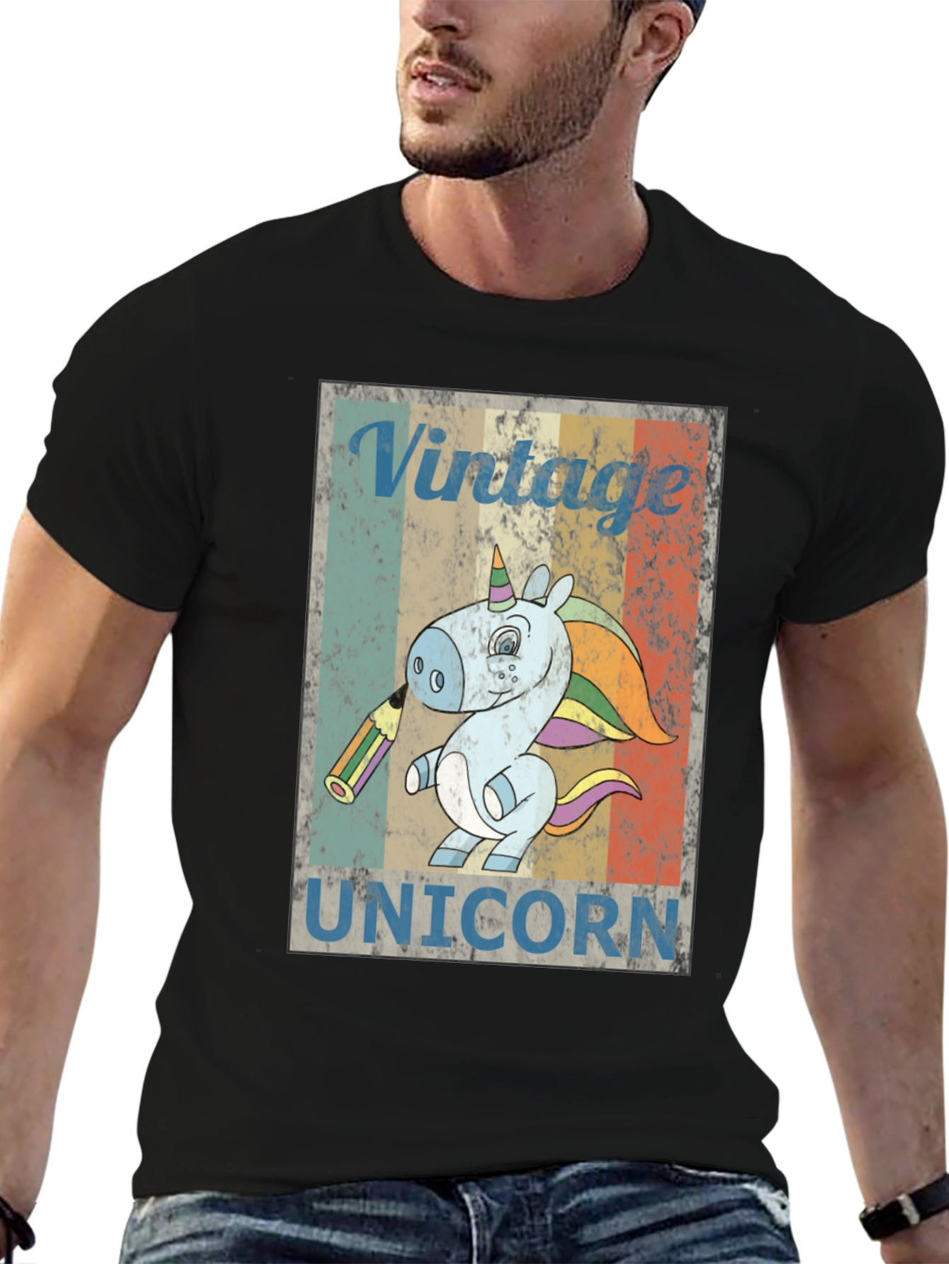 Vintage Unicorn T-Shirt - Retro Style Graphic Tee