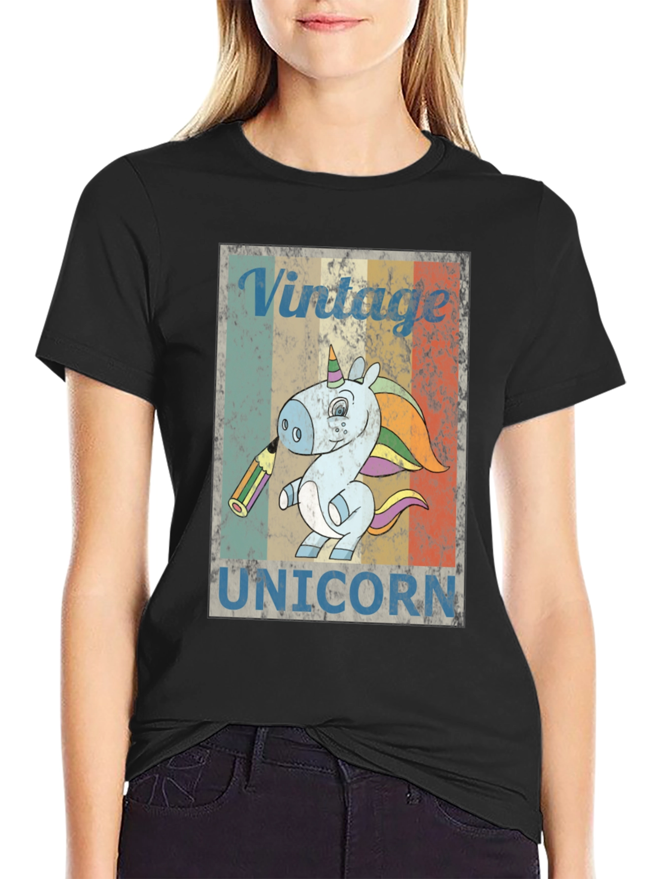 Vintage Unicorn T-Shirt - Retro Style Graphic Tee