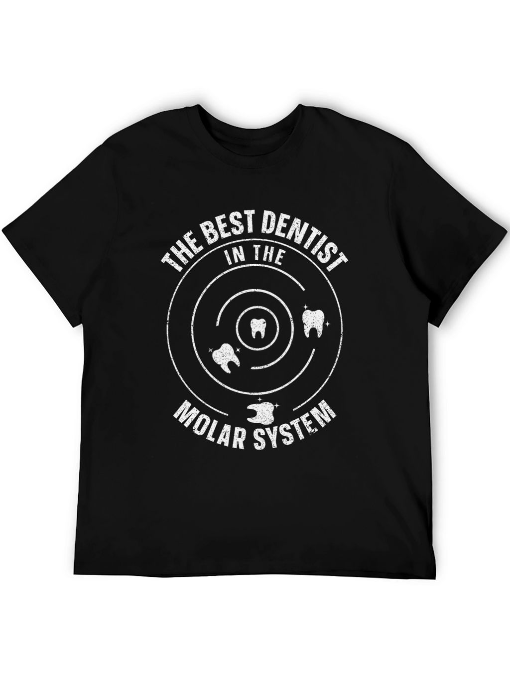 The Best Dentist Molar System Black T-Shirt