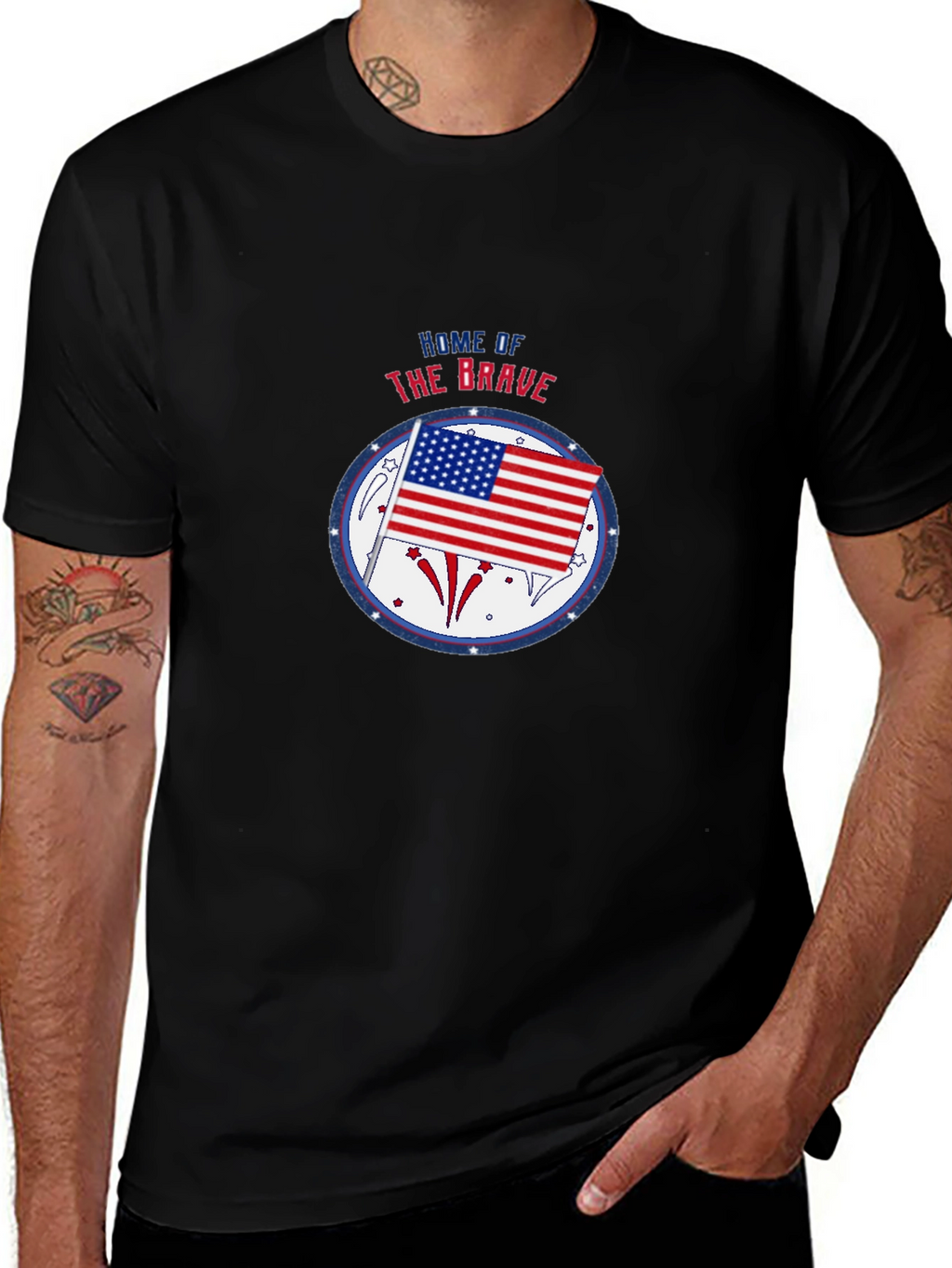 Home of the Brave Patriotic T-Shirt