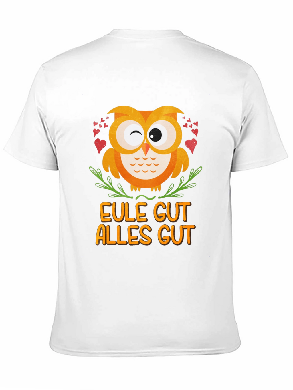 Eule Gut Alles Gut Owl T-Shirt - Black