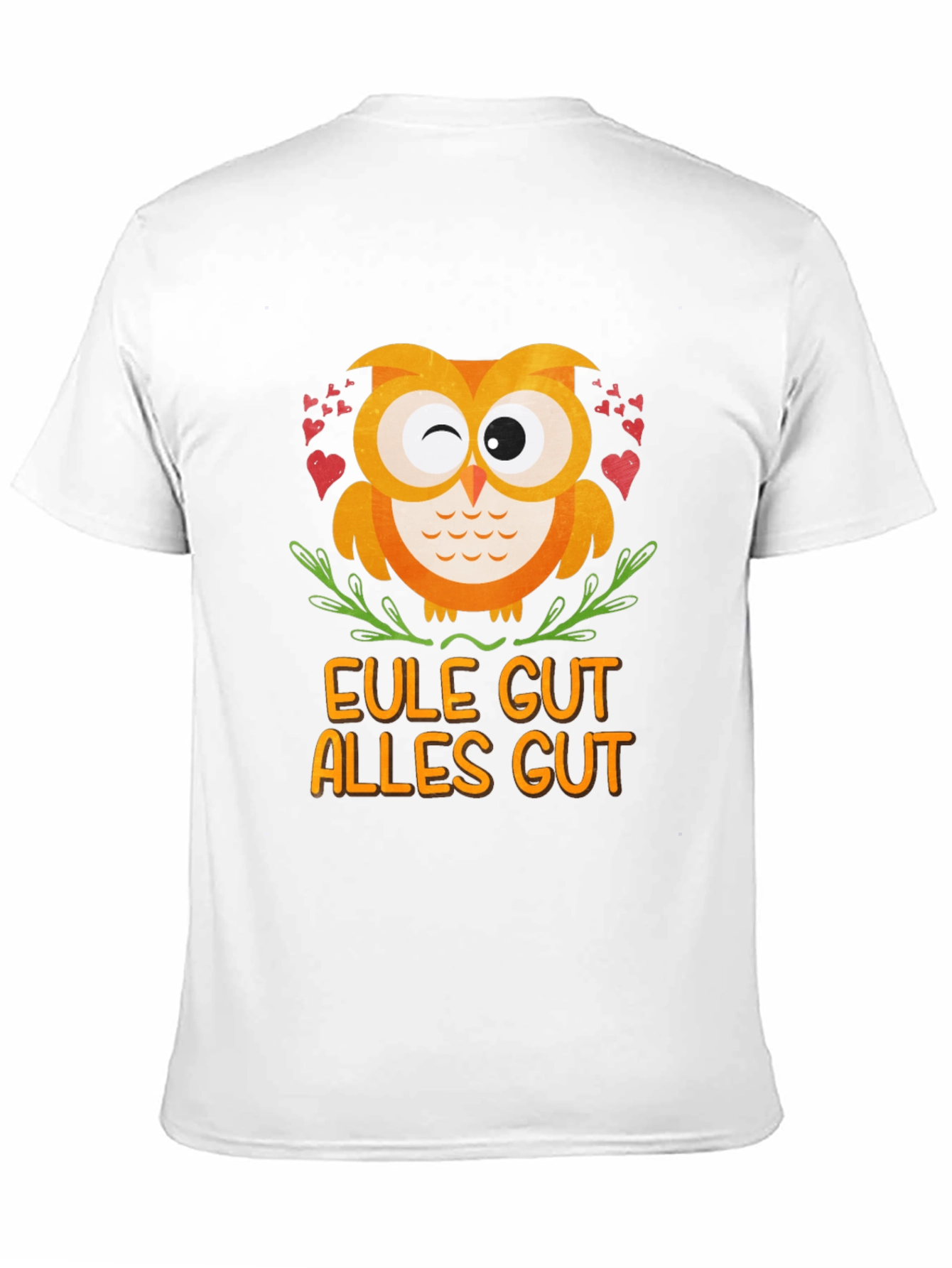 Eule Gut Alles Gut Owl T-Shirt - Black
