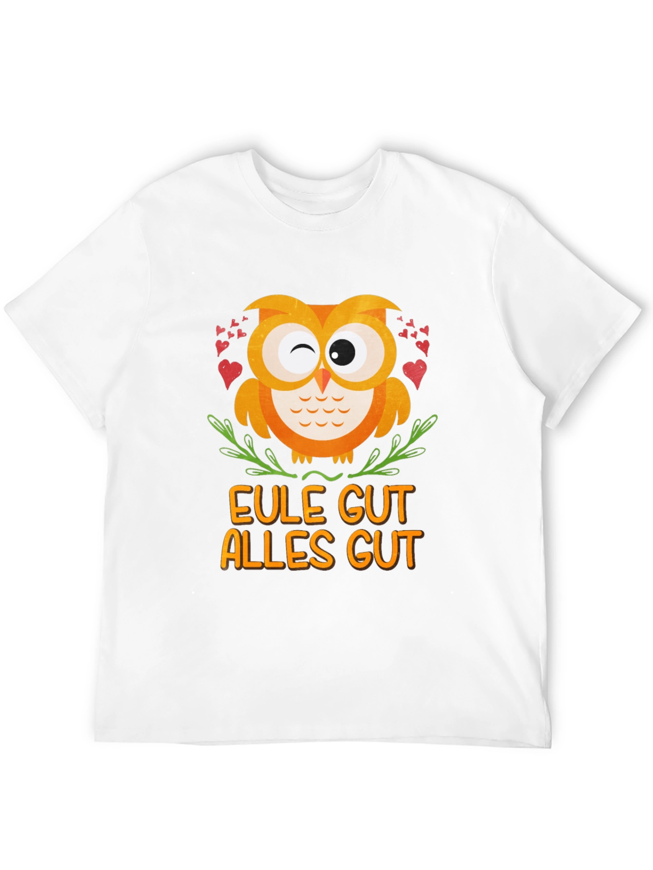Eule Gut Alles Gut Owl T-Shirt - Black