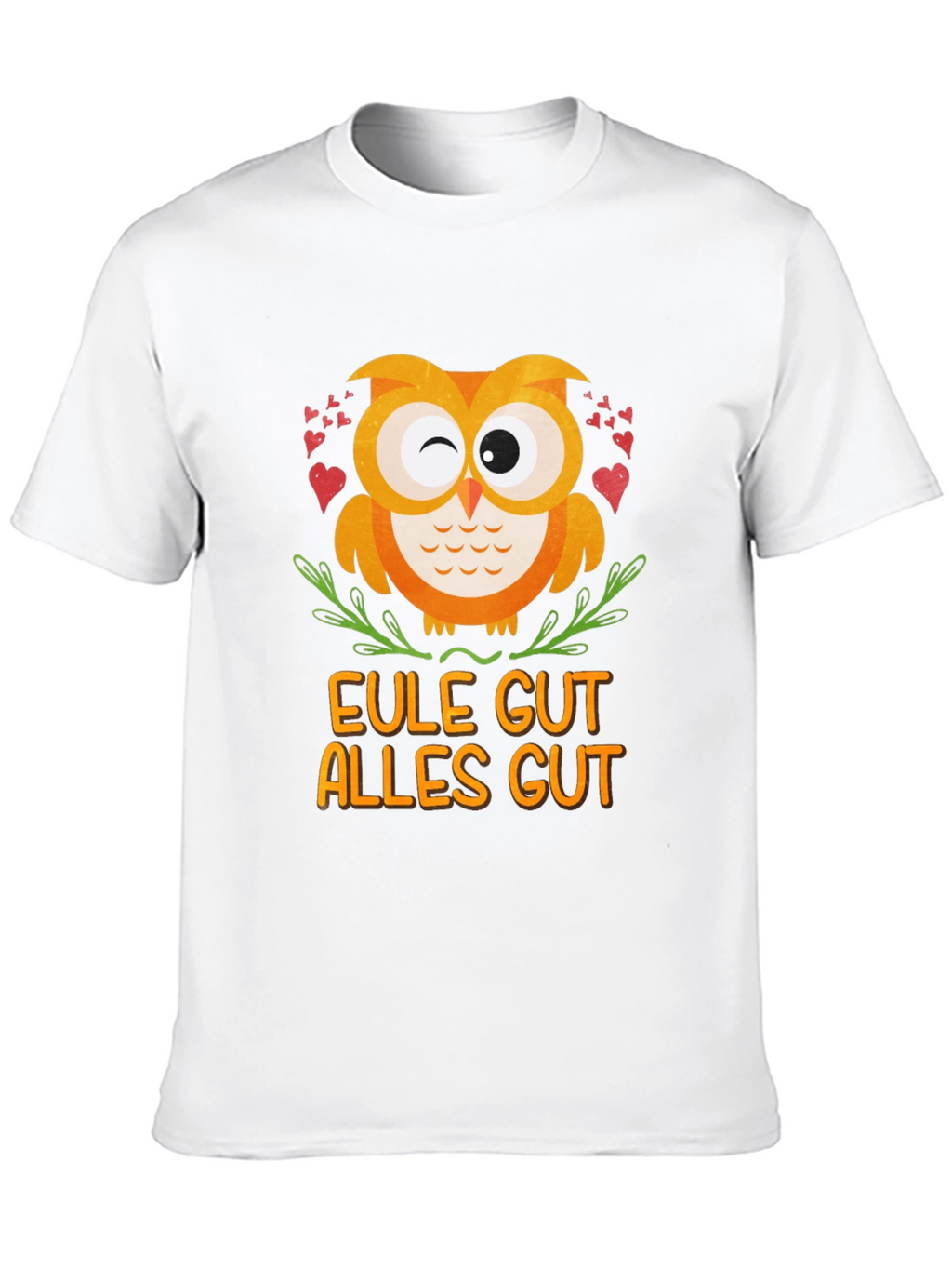 Eule Gut Alles Gut Owl T-Shirt - Black