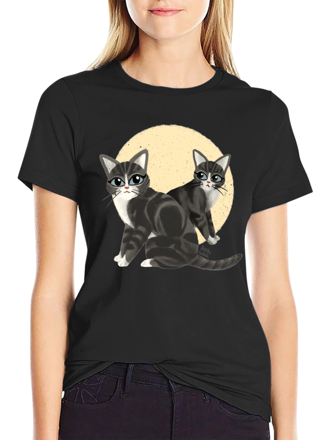 Cool Cats T-Shirt - Black Cat Lover Tee