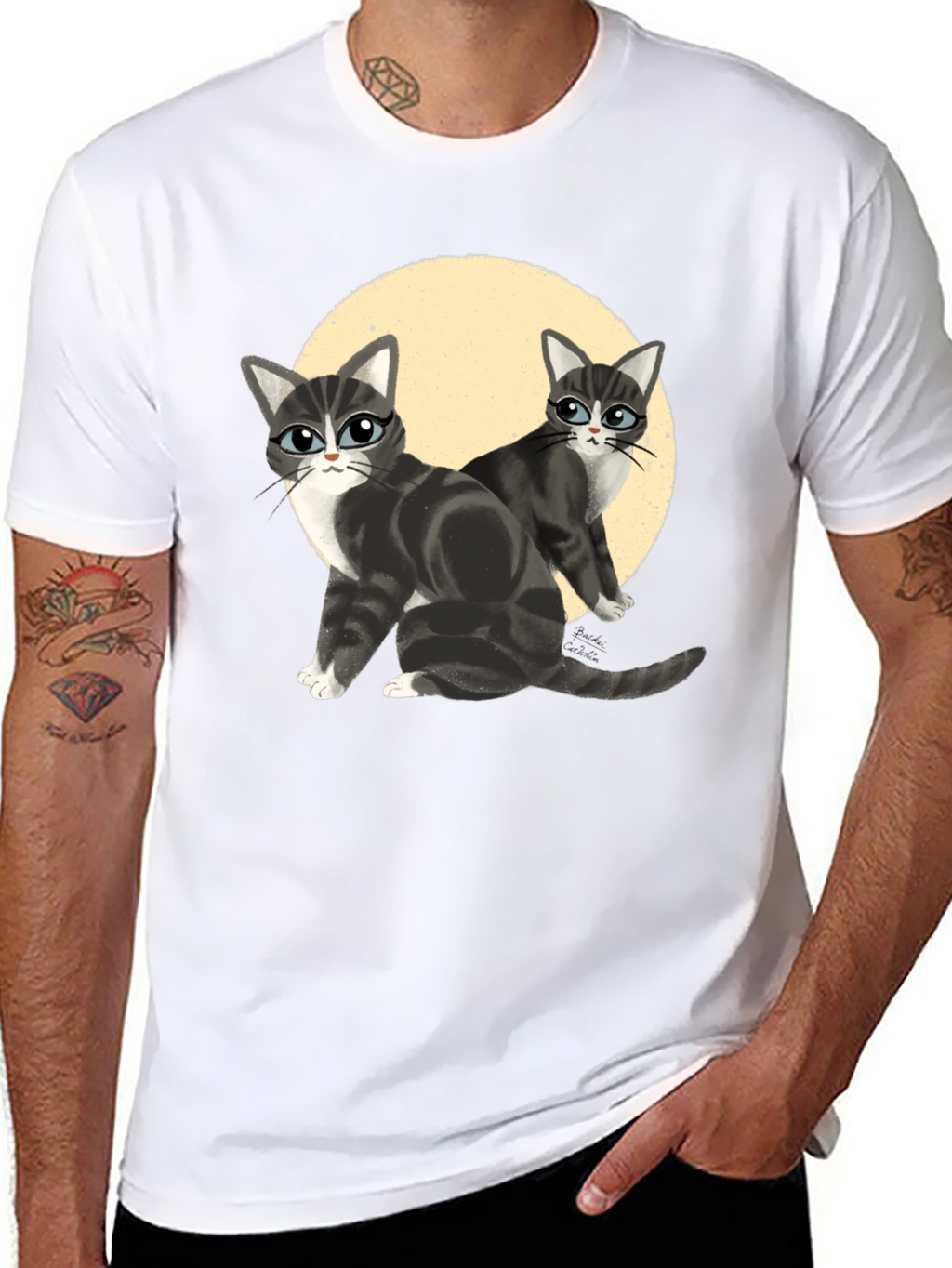 Cool Cats T-Shirt - Black Cat Lover Tee