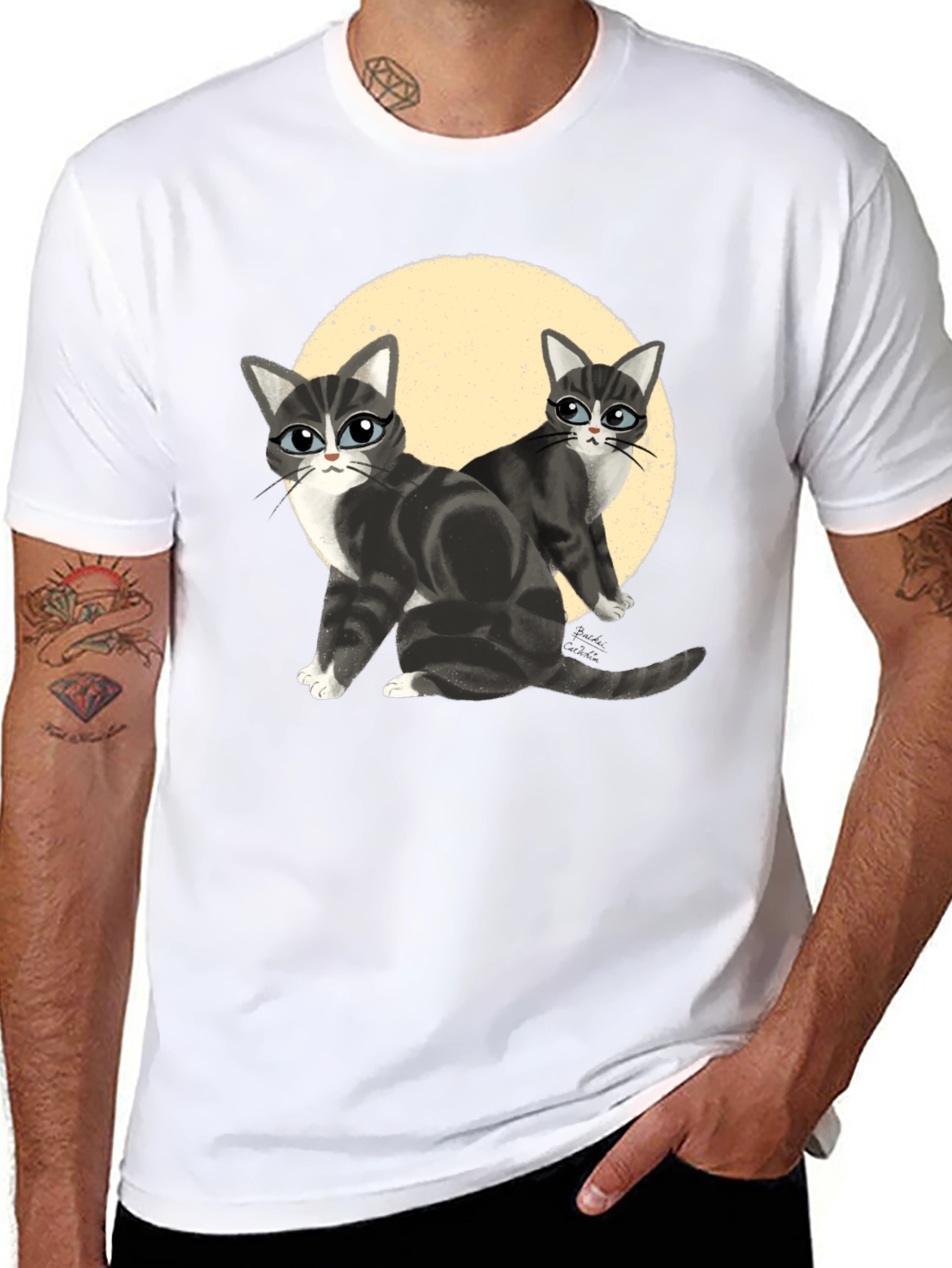 Cool Cats T-Shirt - Black Cat Lover Tee