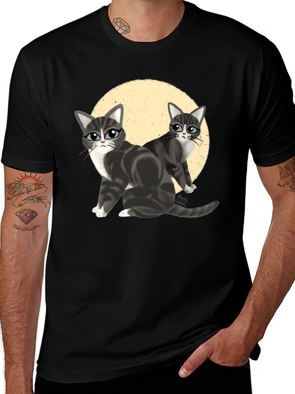 Cool Cats T-Shirt - Black Cat Lover Tee