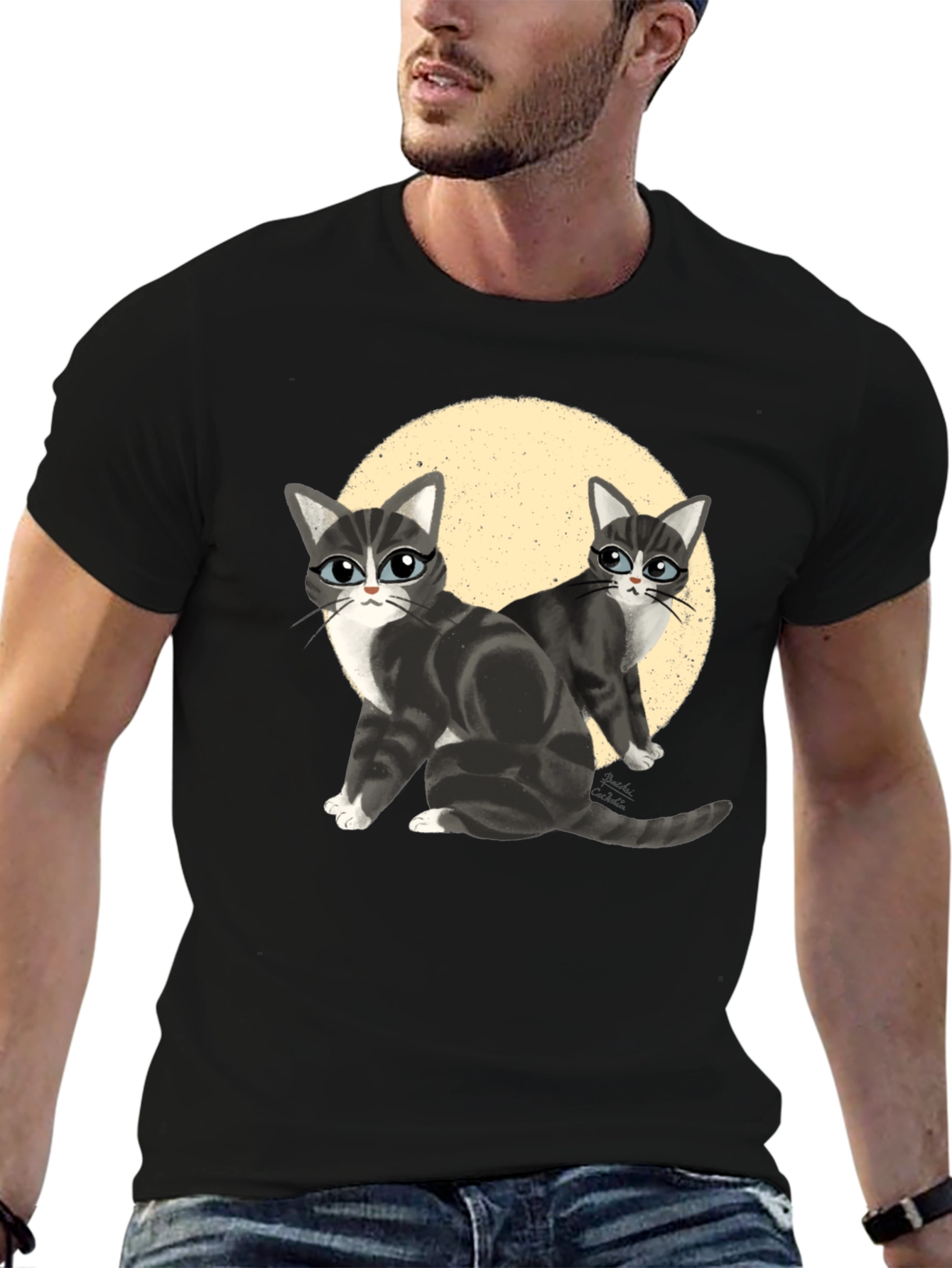 Cool Cats T-Shirt - Black Cat Lover Tee