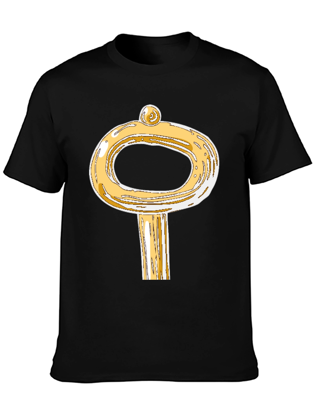 Golden Key Graphic T-Shirt - Unique Design
