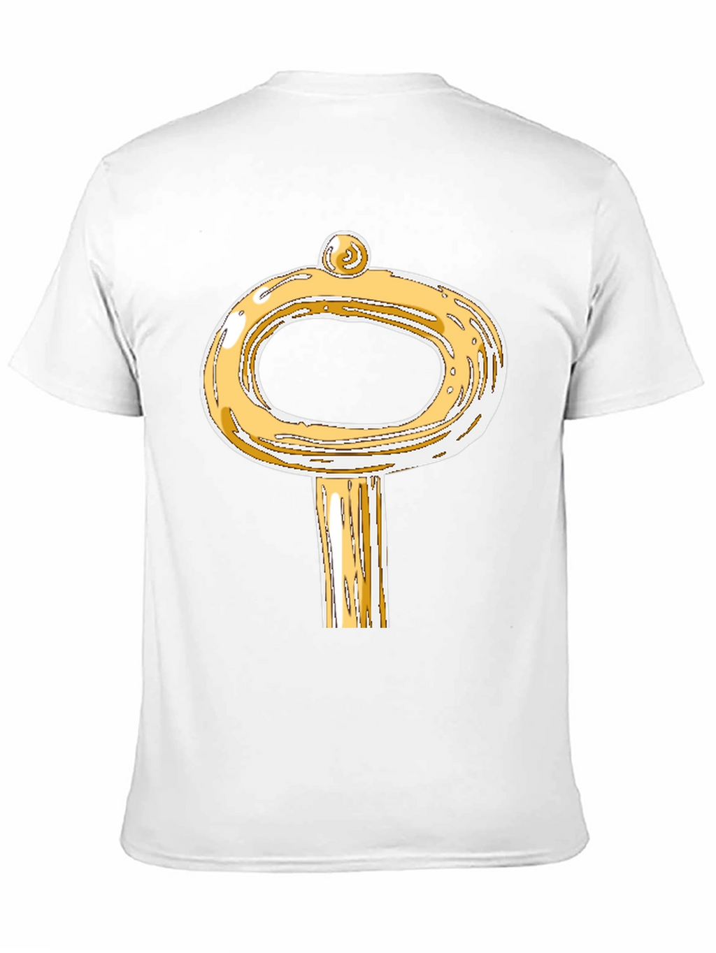 Golden Key Graphic T-Shirt - Unique Design