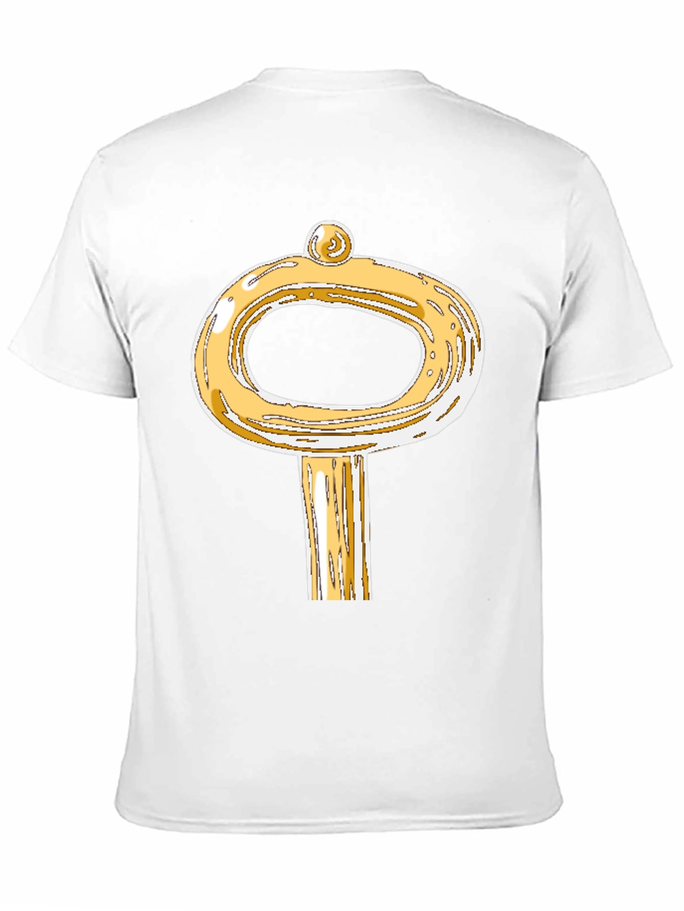 Golden Key Graphic T-Shirt - Unique Design