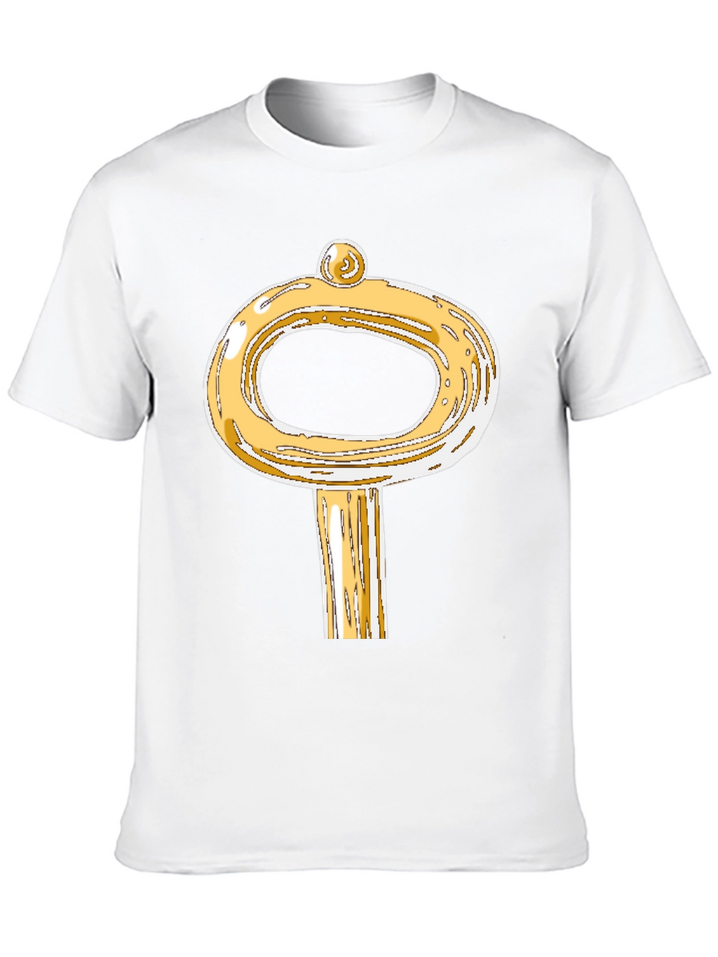 Golden Key Graphic T-Shirt - Unique Design