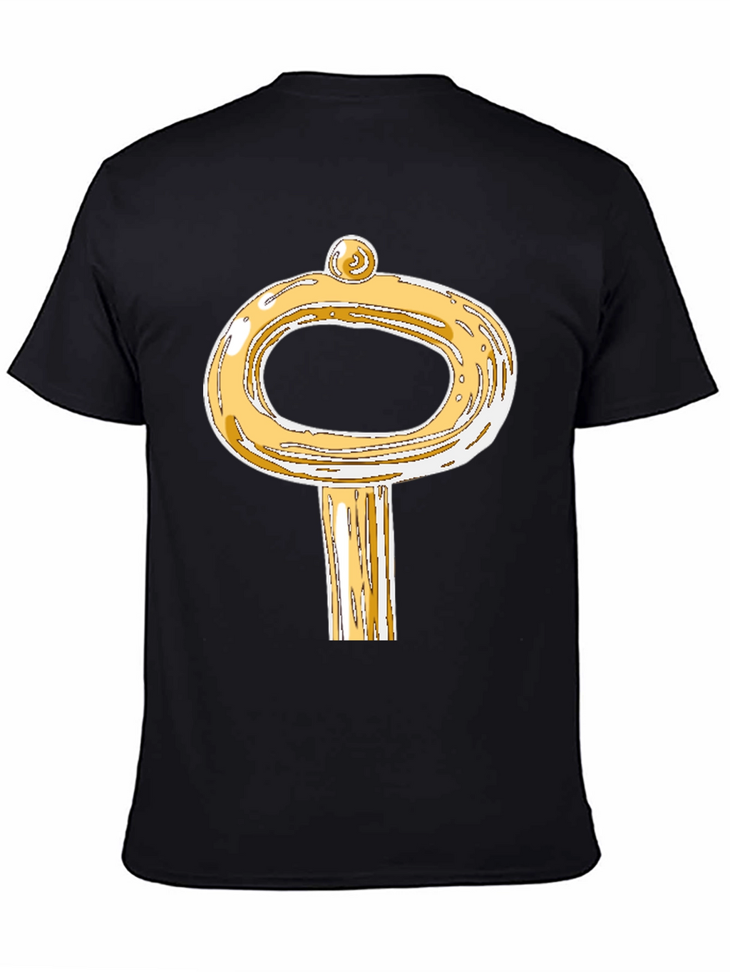 Golden Key Graphic T-Shirt - Unique Design