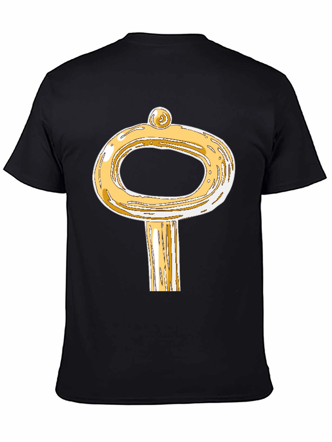 Golden Key Graphic T-Shirt - Unique Design