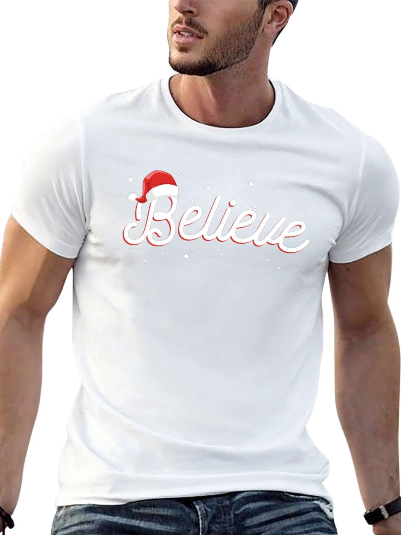 Believe Christmas T-Shirt - Holiday Festive Wear