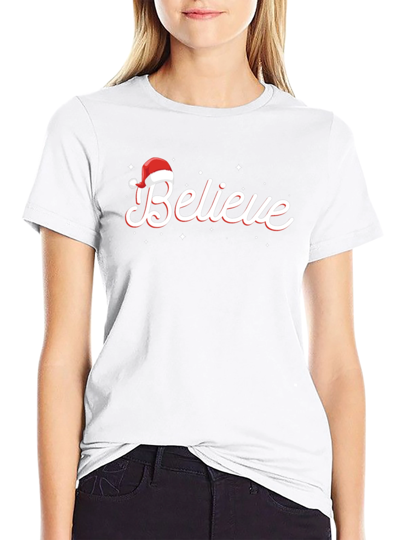 Believe Christmas T-Shirt - Holiday Festive Wear