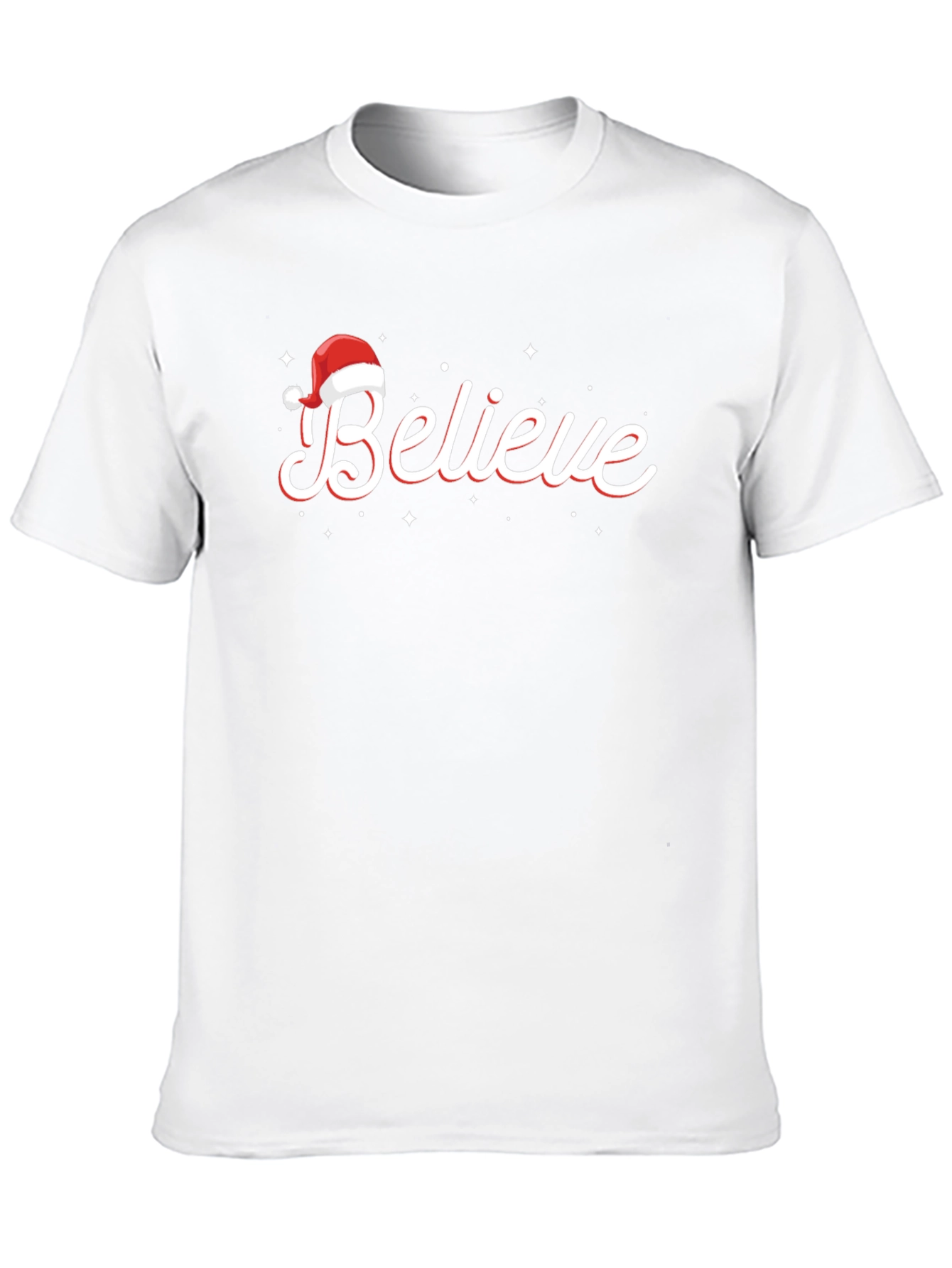Believe Christmas T-Shirt - Holiday Festive Wear