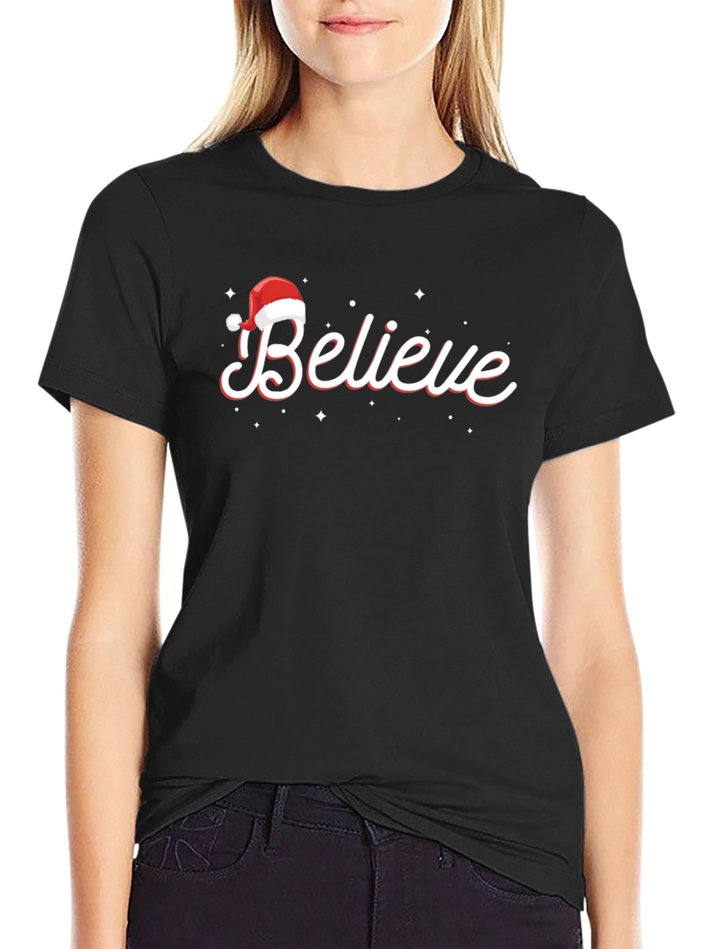 Believe Christmas T-Shirt - Holiday Festive Wear