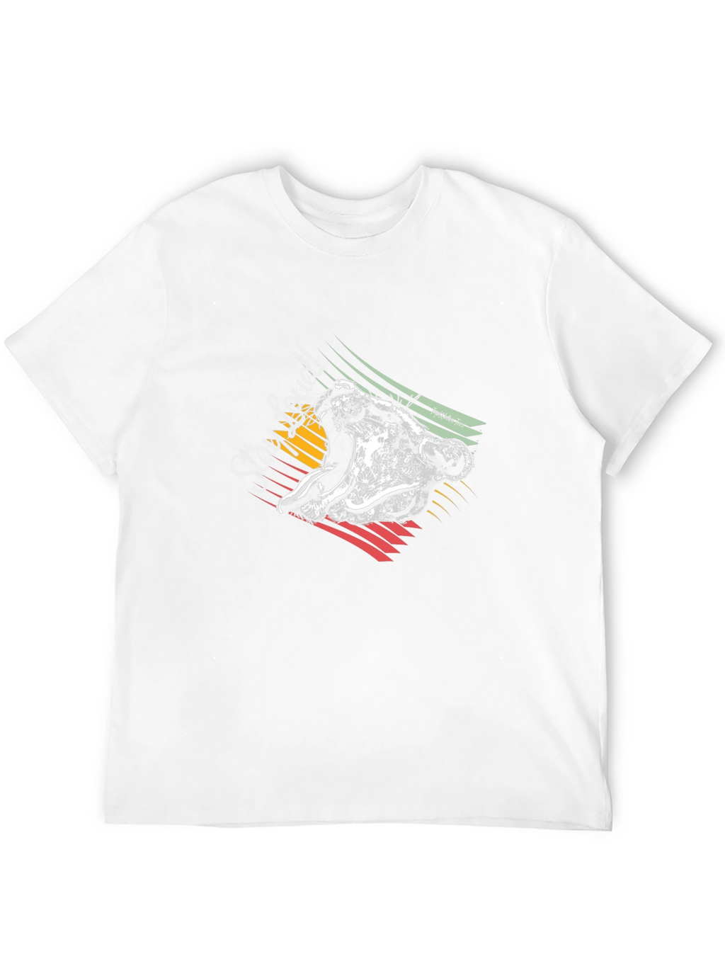 Rasta Lion Graphic Tee - Black Cotton T-Shirt