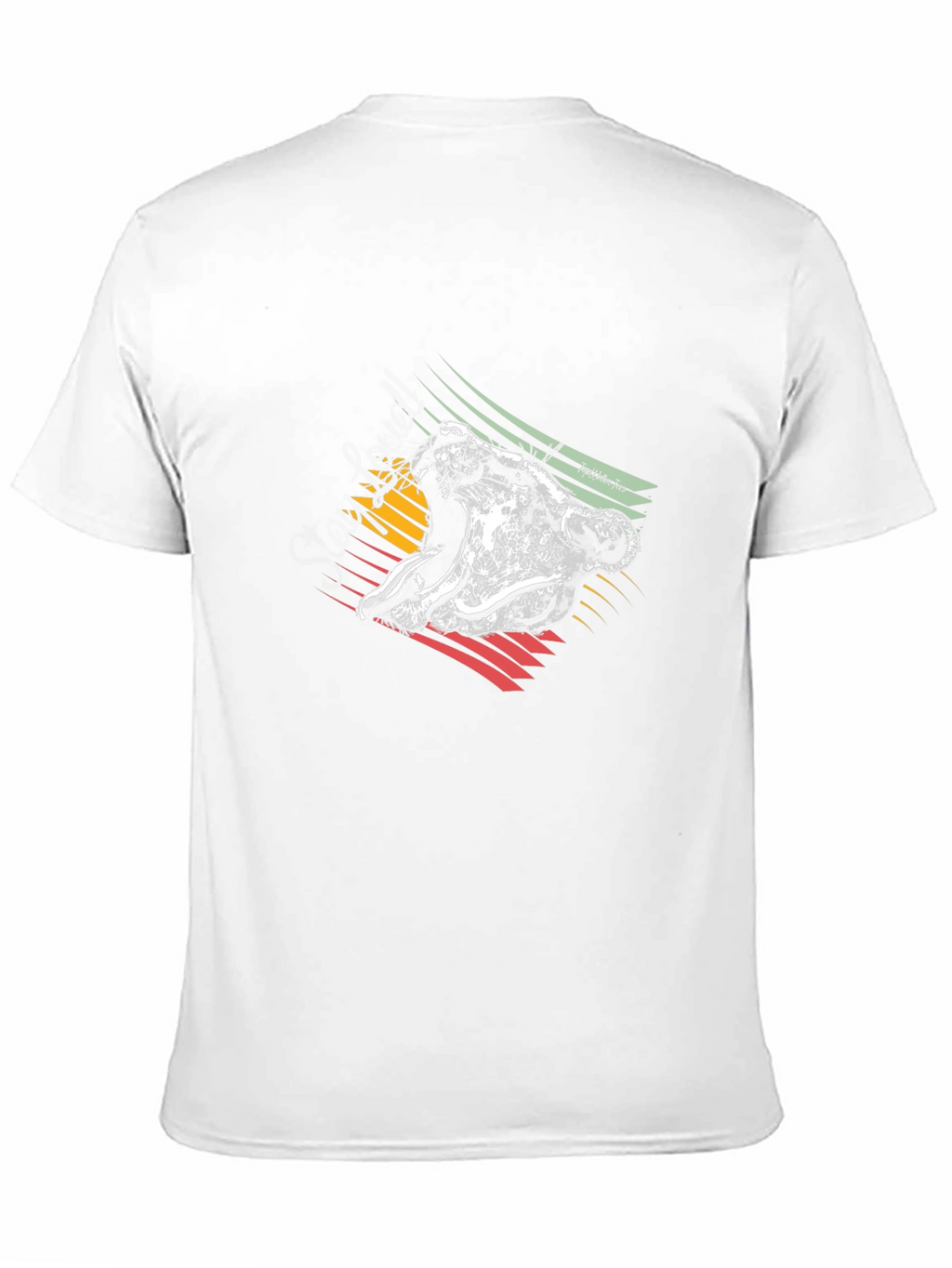 Rasta Lion Graphic Tee - Black Cotton T-Shirt