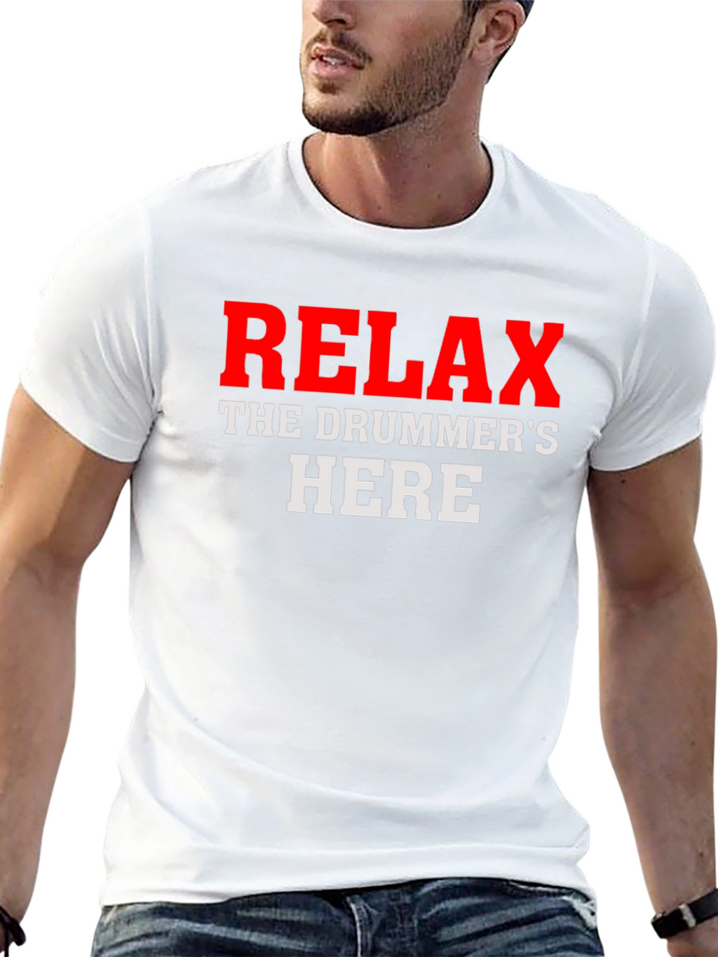 Relax The Drummers Here Graphic T-Shirt