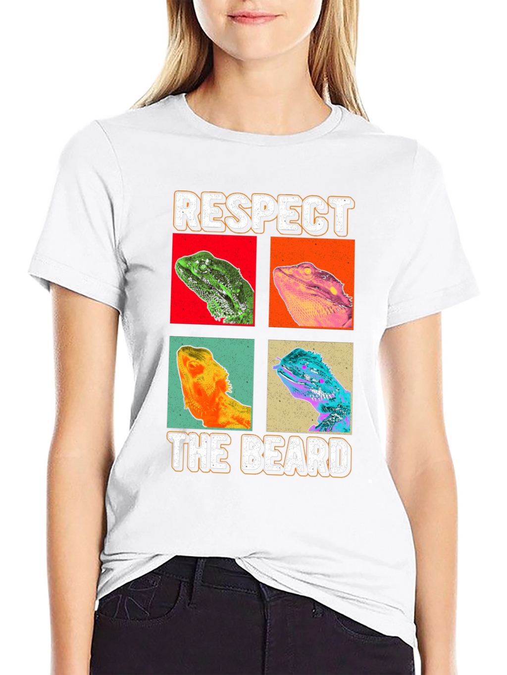 Respect The Beard T-Shirt - Bearded Dragon