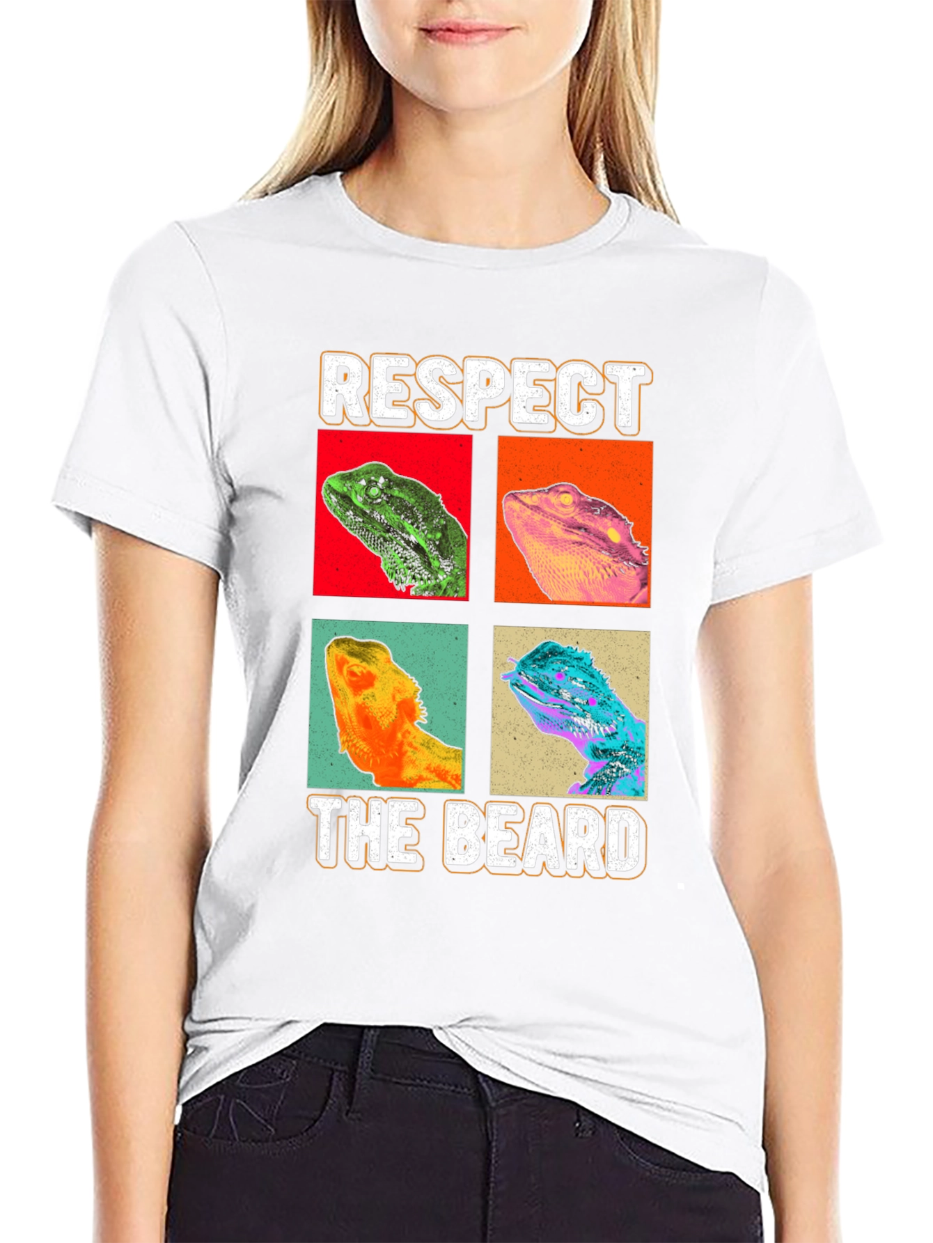 Respect The Beard T-Shirt - Bearded Dragon