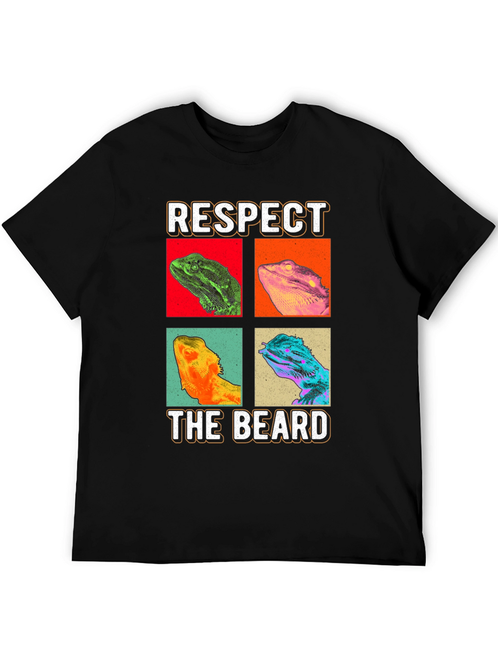 Respect The Beard T-Shirt - Bearded Dragon