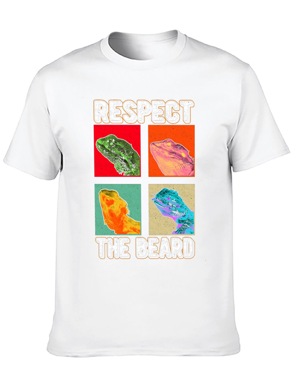 Respect The Beard T-Shirt - Bearded Dragon