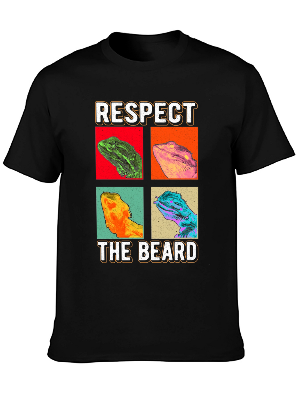 Respect The Beard T-Shirt - Bearded Dragon