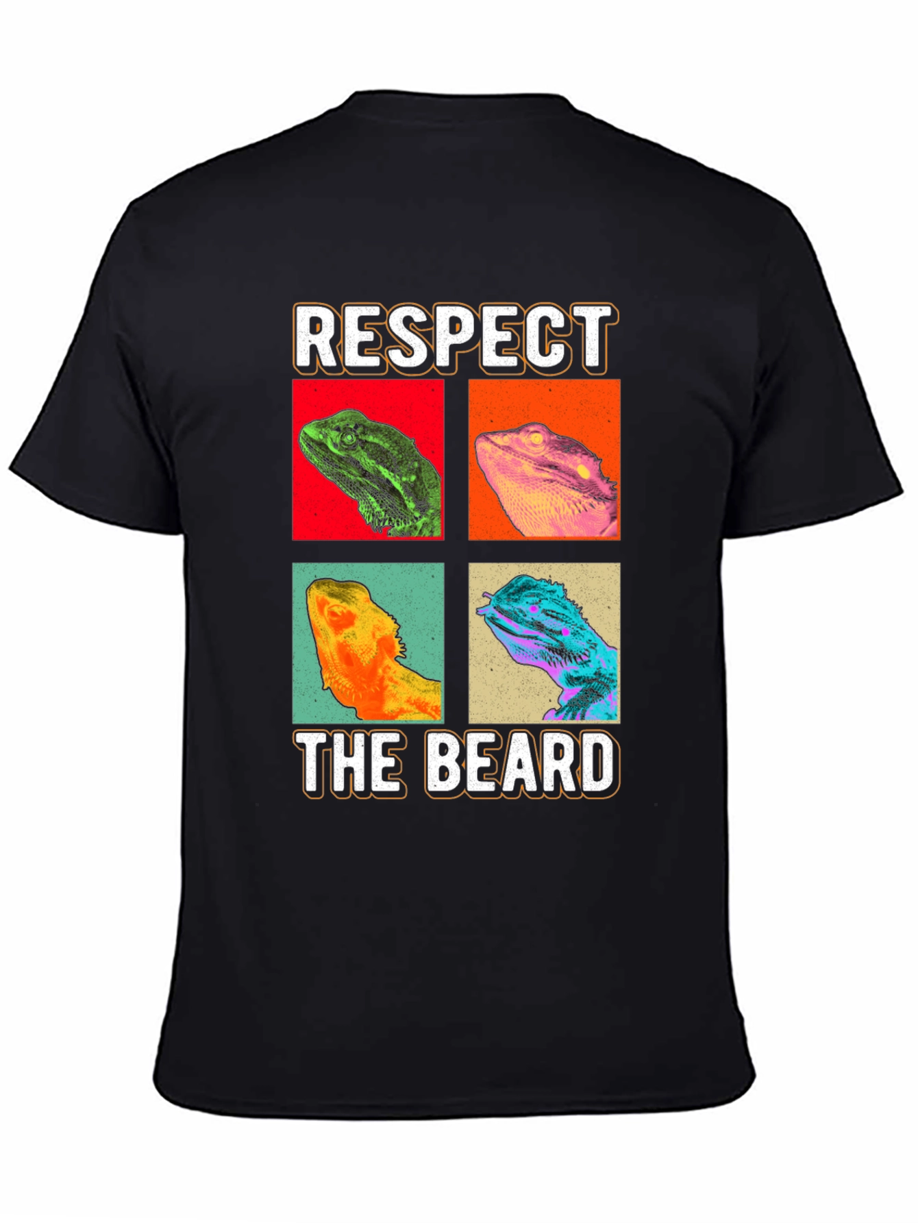 Respect The Beard T-Shirt - Bearded Dragon