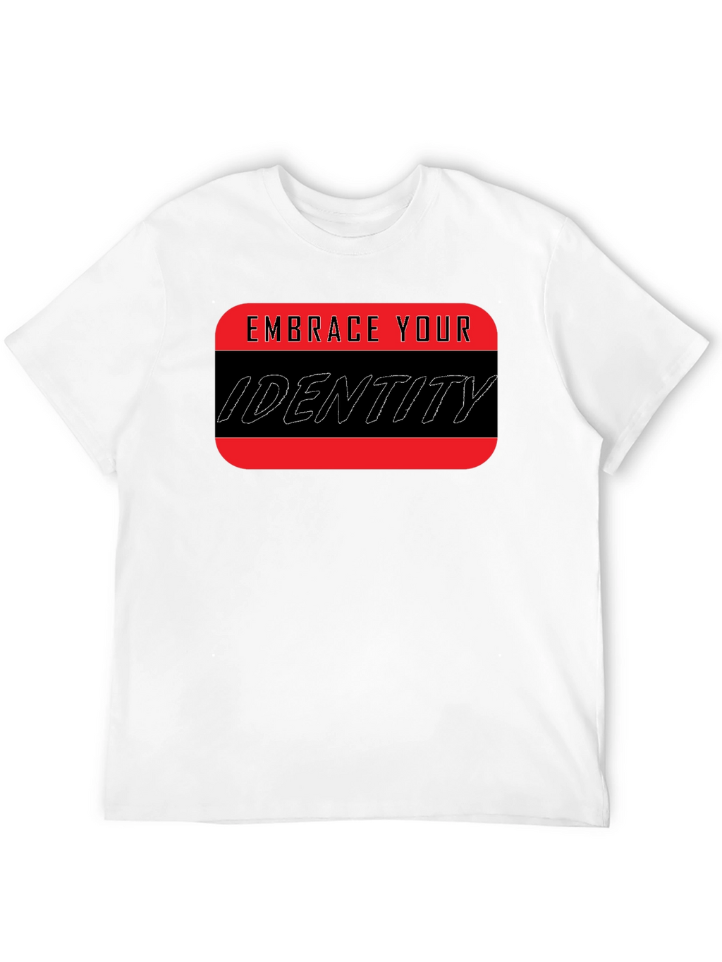 Embrace Your Identity Graphic Tee - Black