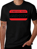 Embrace Your Identity Graphic Tee - Black