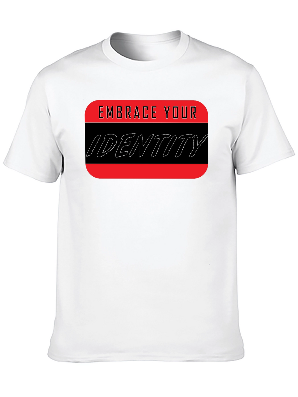 Embrace Your Identity Graphic Tee - Black