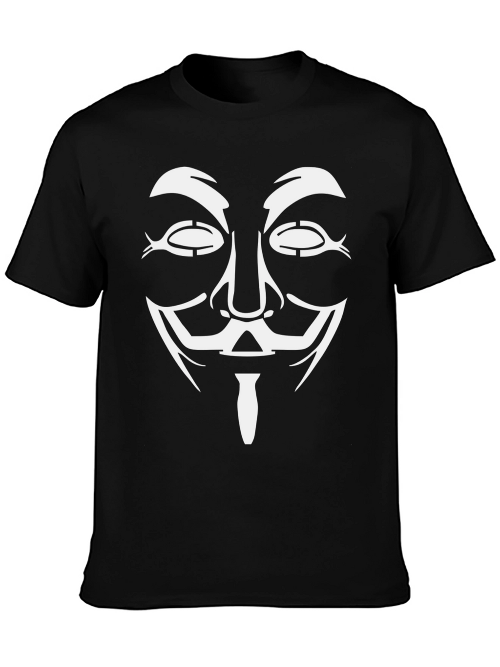 Anonymous Mask Graphic Black T-Shirt