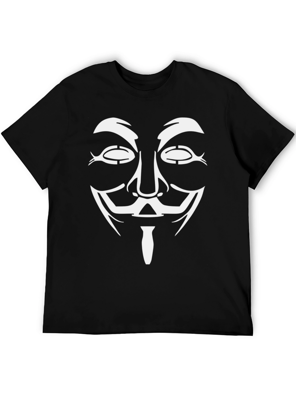 Anonymous Mask Graphic Black T-Shirt