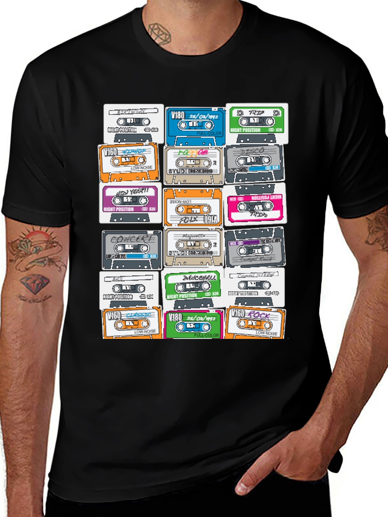 Retro Cassette Tape T-Shirt - Vintage Music Lover Tee