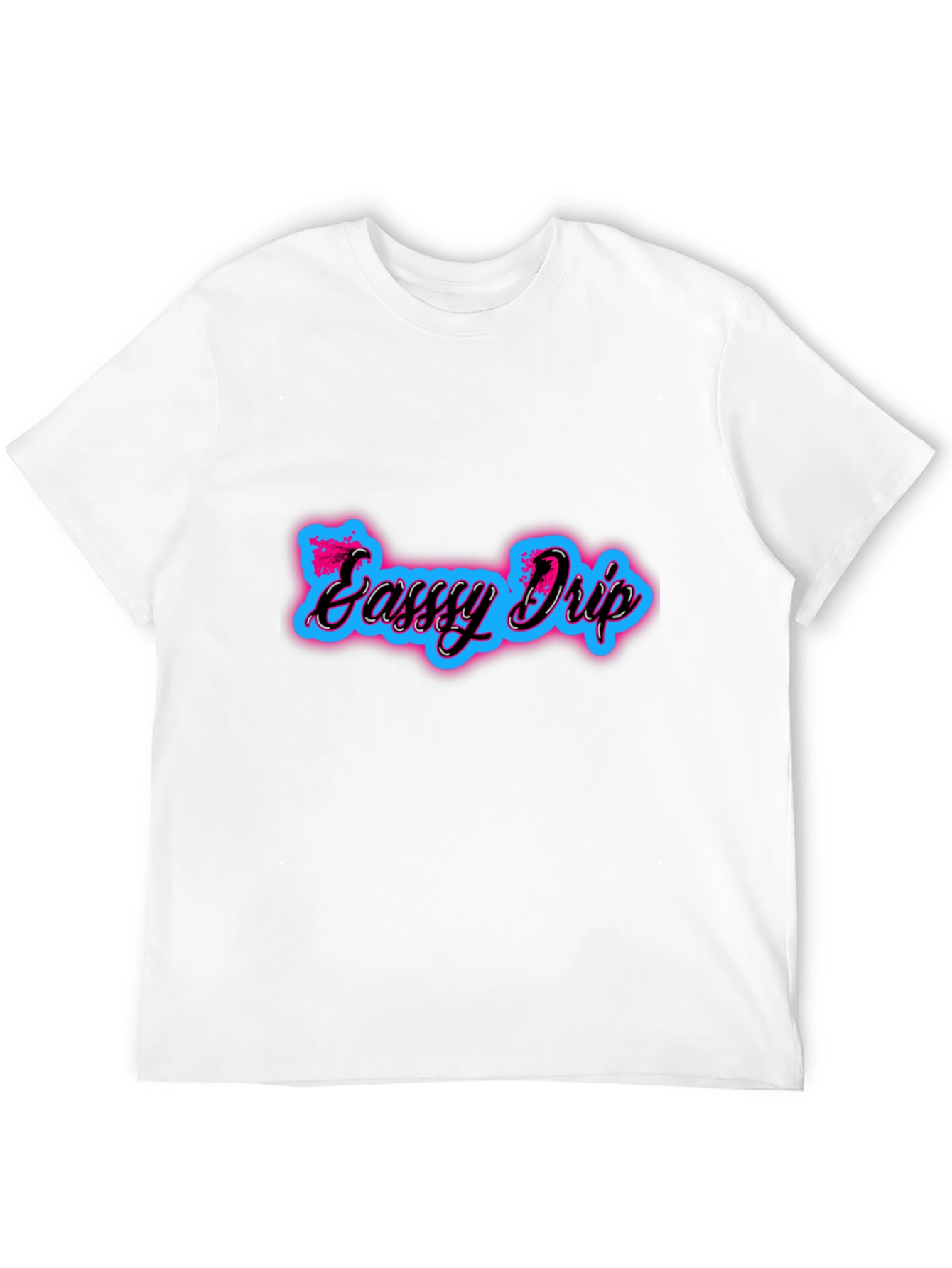 Sassy Drip Black Tee - Neon Style