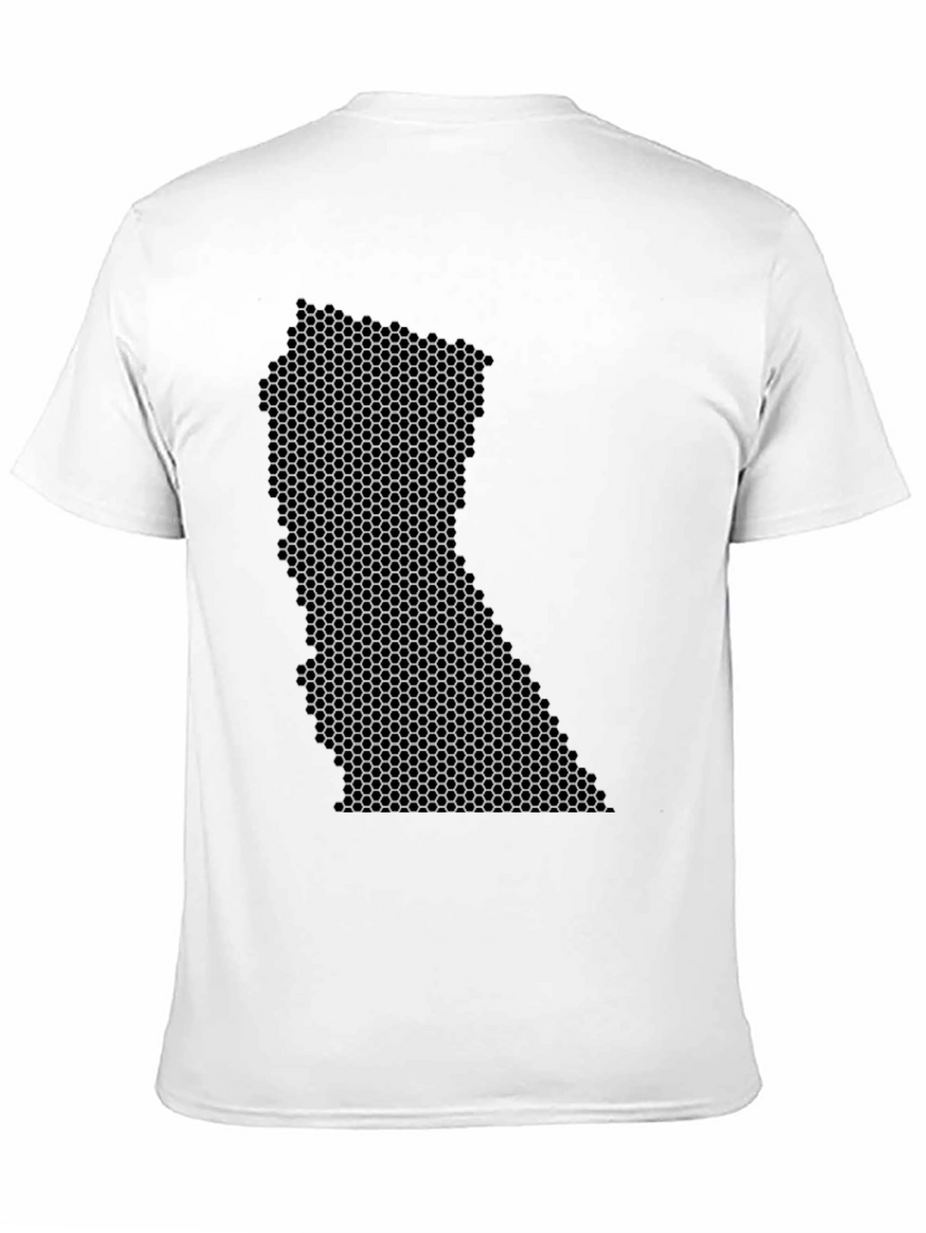 Honeycomb State Graphic Black T-Shirt