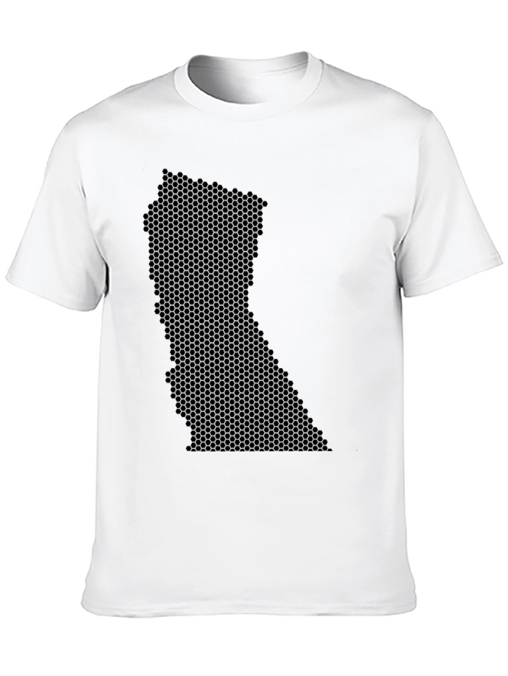 Honeycomb State Graphic Black T-Shirt