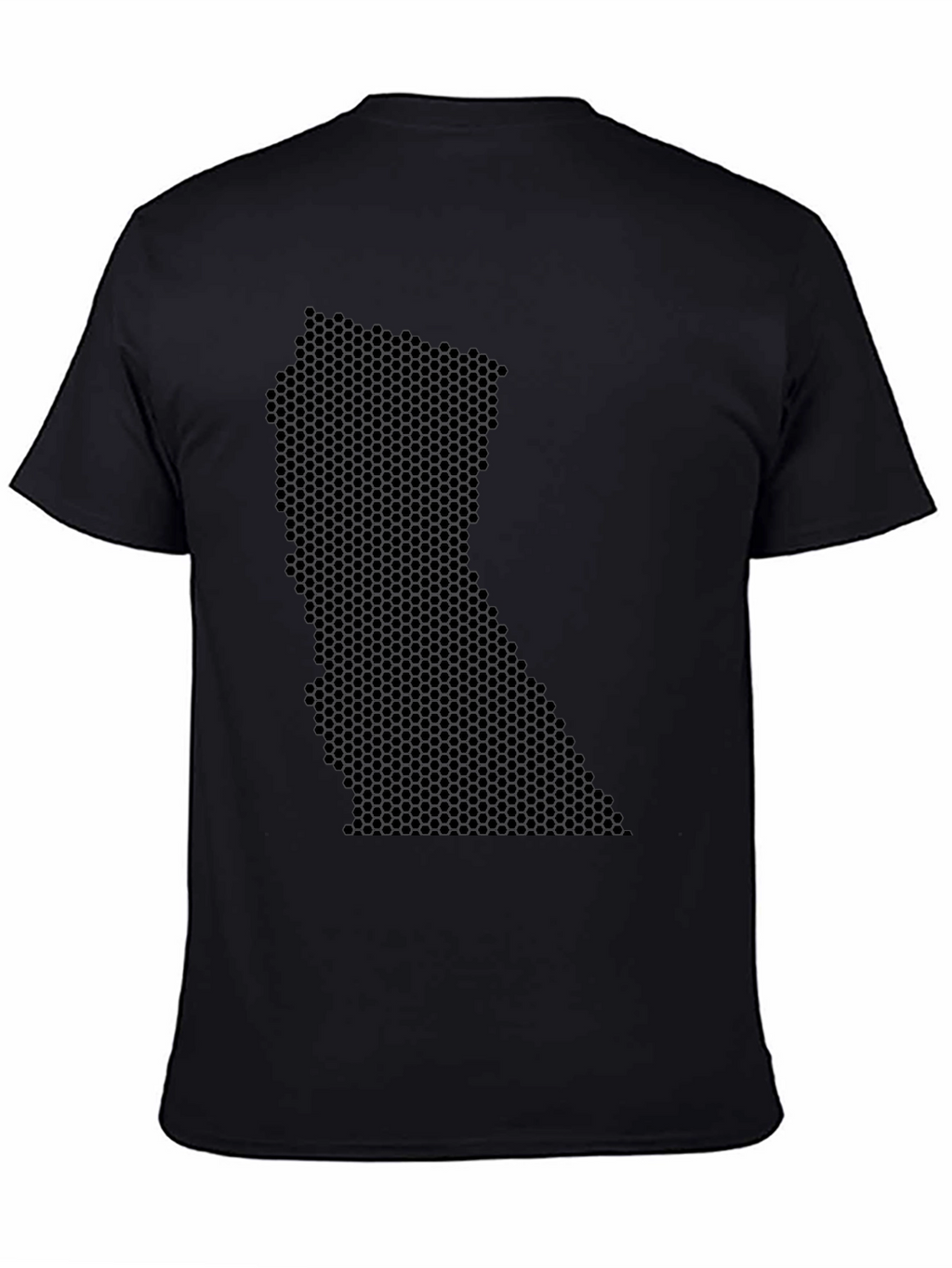 Honeycomb State Graphic Black T-Shirt