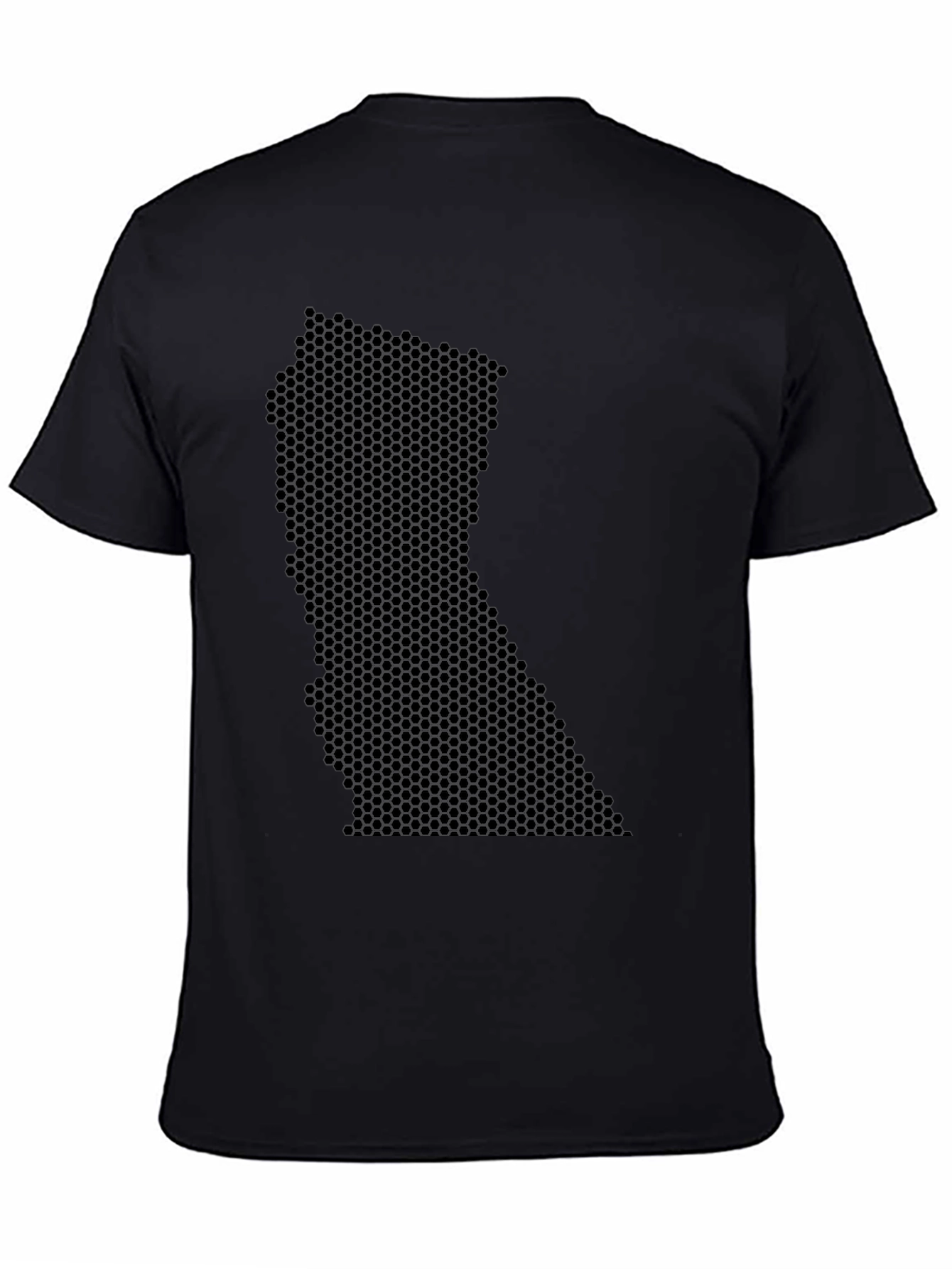 Honeycomb State Graphic Black T-Shirt