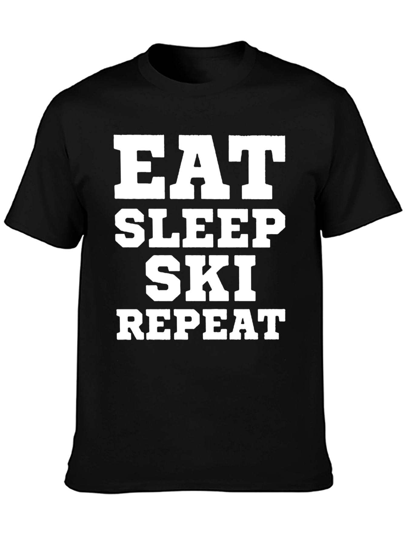 Eat Sleep Ski Repeat Graphic Tee