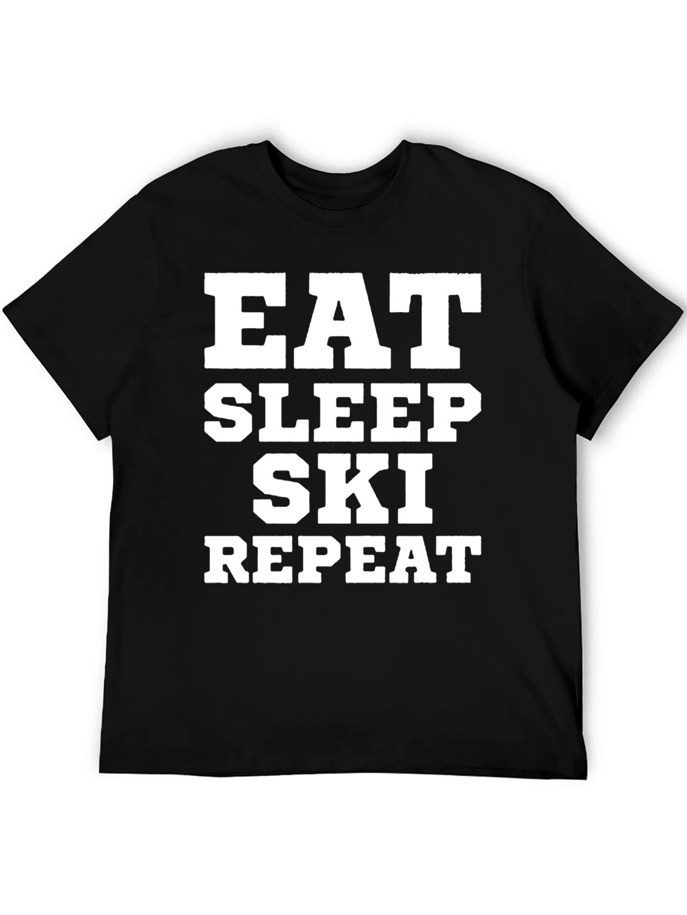 Eat Sleep Ski Repeat Graphic Tee