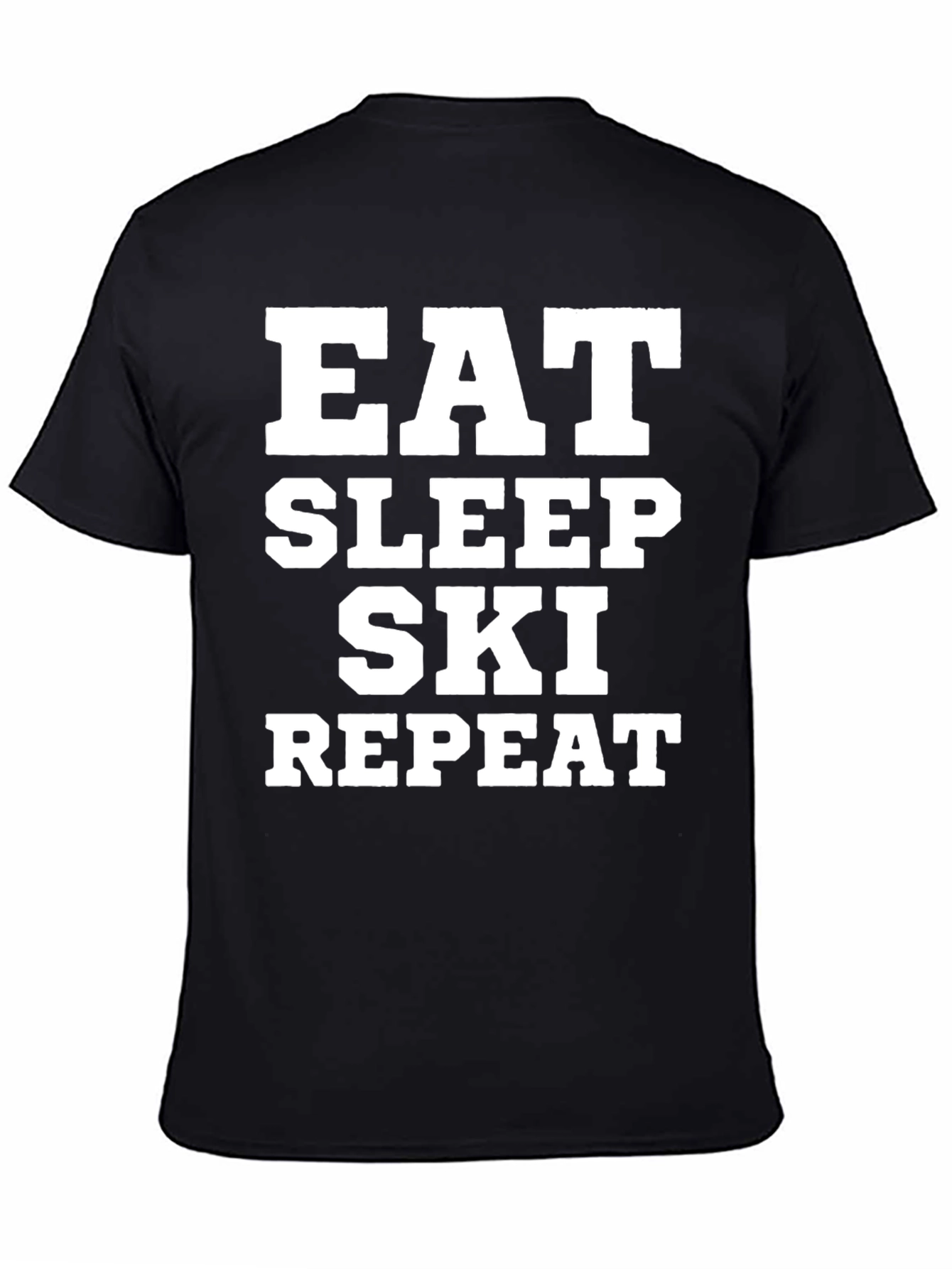 Eat Sleep Ski Repeat Graphic Tee