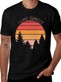 Sunset Lover Graphic Tee - Nature Inspired T-Shirt
